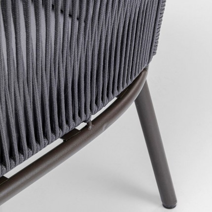 Fauteuil de jardin Elba gris Kare Design