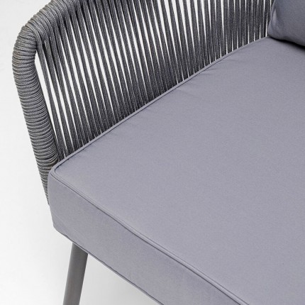 Fauteuil de jardin Elba gris Kare Design
