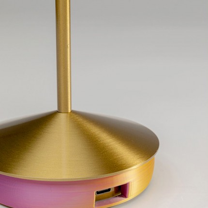 Lampe Swirl Sunrise dorée Kare Design