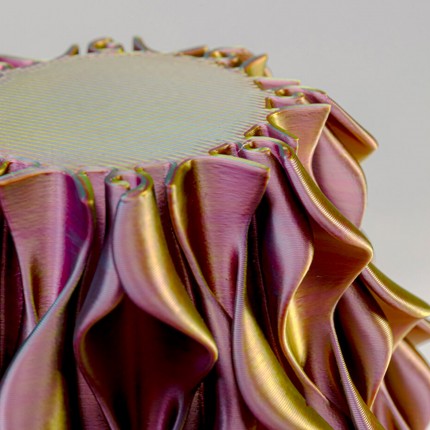 Lampe Swirl Sunrise dorée Kare Design