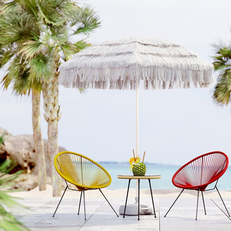 Fauteuil de jardin rouge - Acapulco - Kare Design