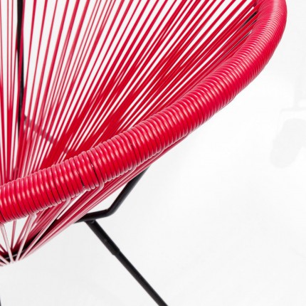 Fauteuil de jardin Acapulco rouge Kare Design