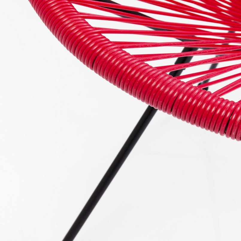 Fauteuil de jardin rouge - Acapulco - Kare Design