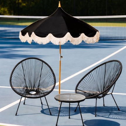 Parasol Temple noir 200cm Kare Design