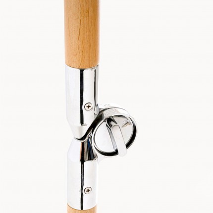 Parasol Temple rayures noir et blanc 200cm Kare Design