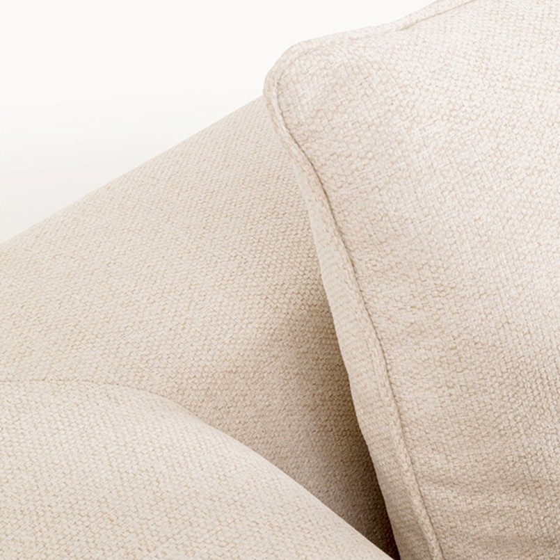 Canapé profond en tissu tressé beige - Jimmy - Kare Design