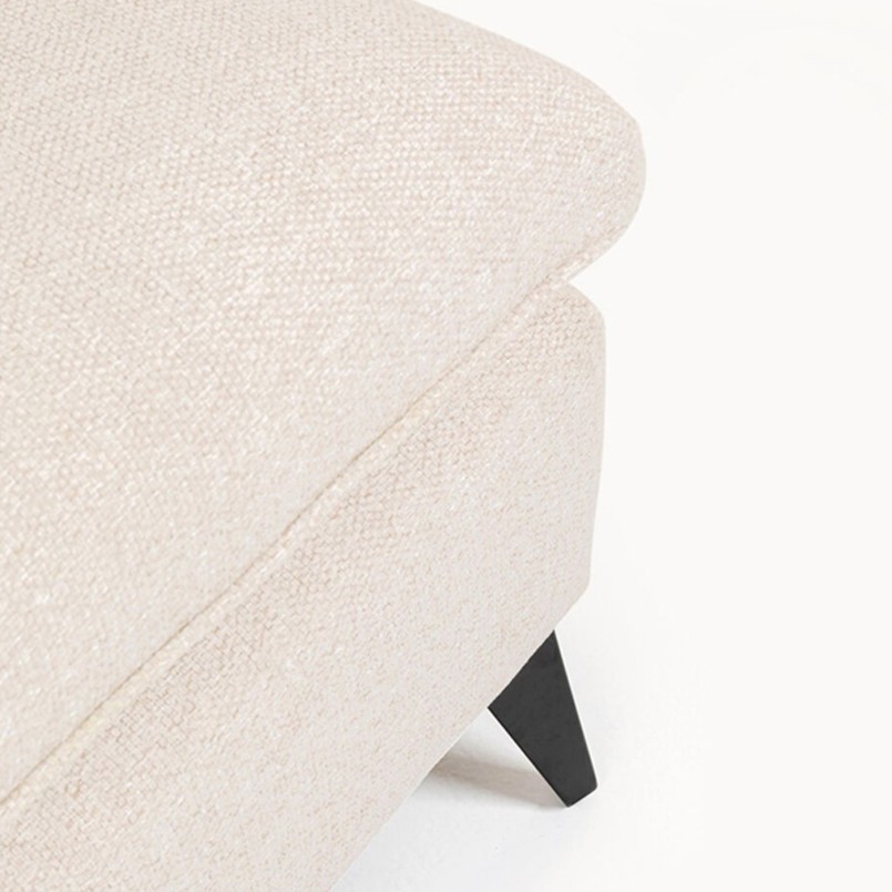 Canapé profond en tissu tressé beige - Jimmy - Kare Design