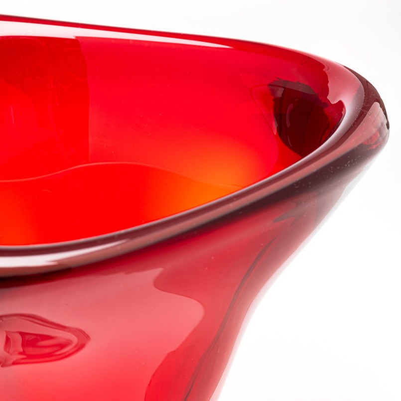Vase en verre rouge - Salut - Kare Design