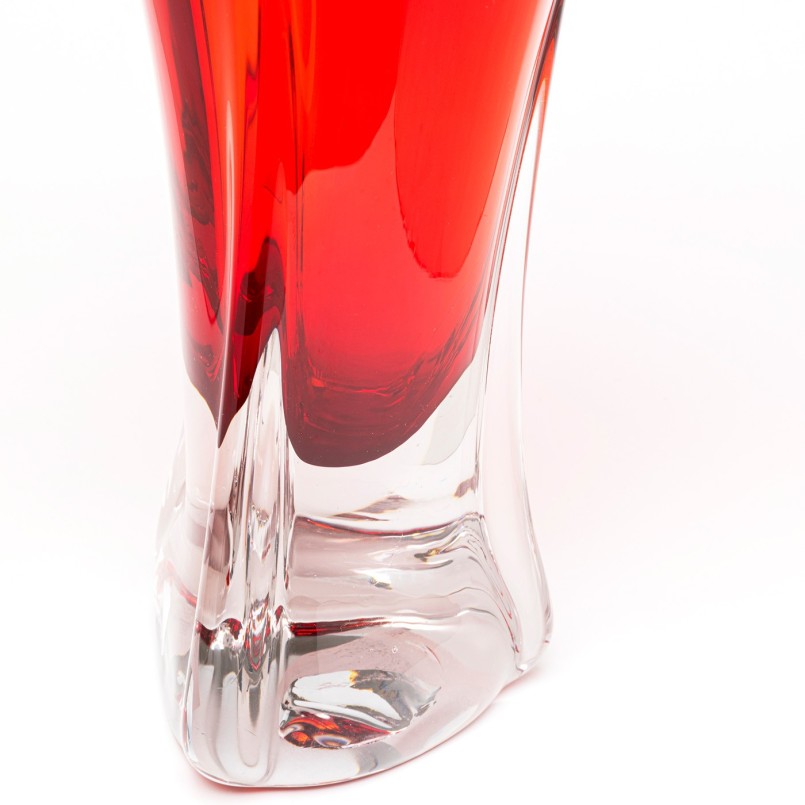 Vase en verre rouge - Salut - Kare Design