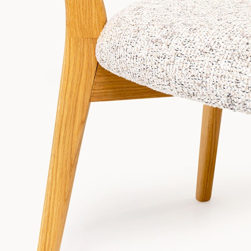 Chaise grise en chêne - Ida - Kare Design