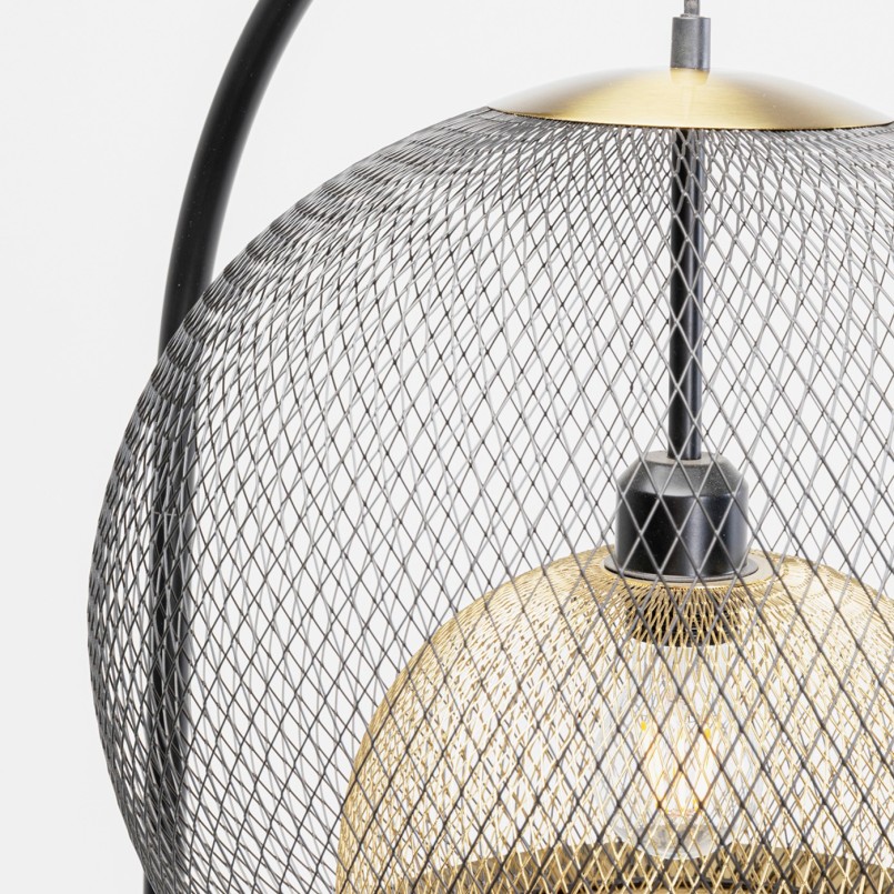Floor lamp in steel and black marble - Grato - Kare Design