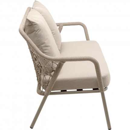 Canapé de jardin Milos 2 places beige Kare Design