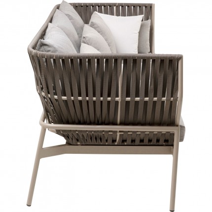 Canapé de jardin Formenta 3 places gris Kare Design