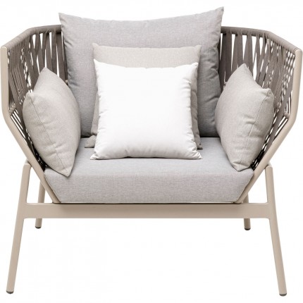 Fauteuil de jardin Formenta gris Kare Design