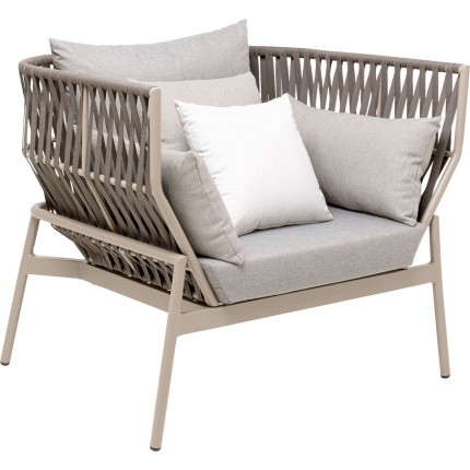 Fauteuil de jardin Formenta gris Kare Design