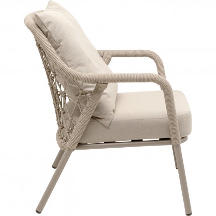 Fauteuil de jardin Milos beige Kare Design