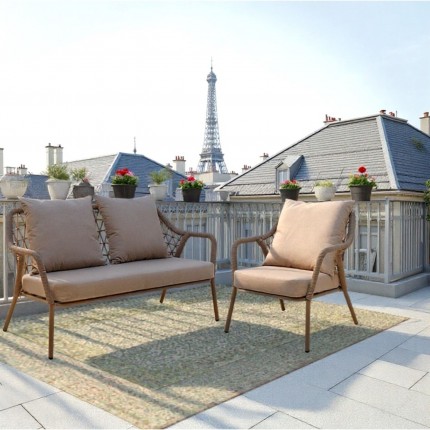 Outdoor Armchair Milos beige Kare Design