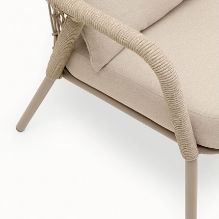 Outdoor Armchair Milos beige Kare Design