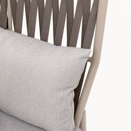 Outdoor Armchair Formenta grey Kare Design