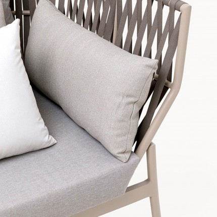 Outdoor Armchair Formenta grey Kare Design