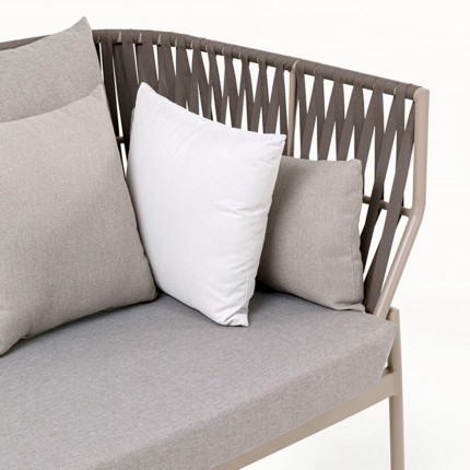 Canapé de jardin Formenta 3 places gris Kare Design