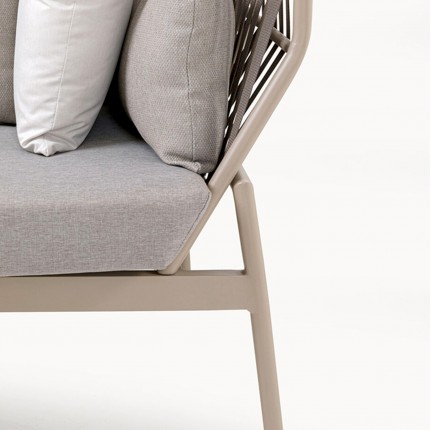 Canapé de jardin Formenta 3 places gris Kare Design