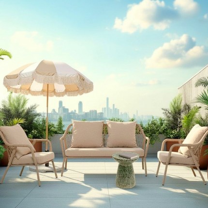 Outdoor Sofa Milos 2-Seater beige Kare Design