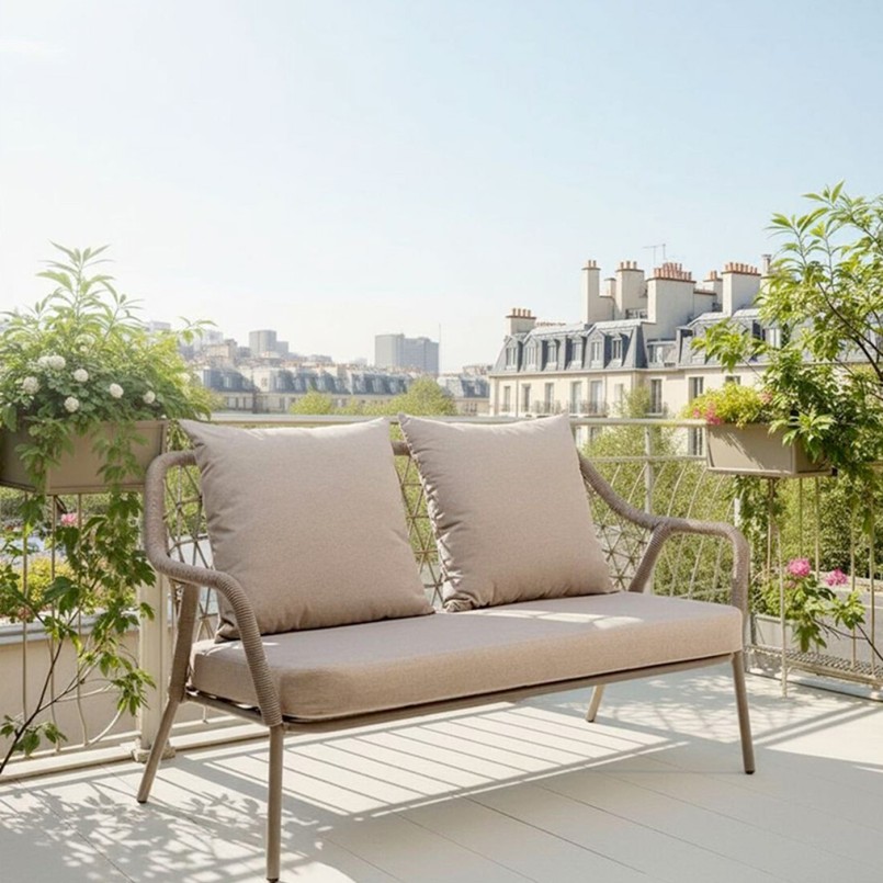 Canapé de jardin beige - Milos - Kare Design