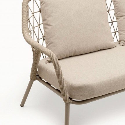 Outdoor Sofa Milos 2-Seater beige Kare Design