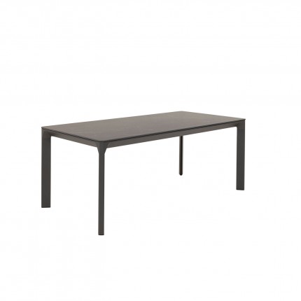Table de jardin Bari 180x90cm noire Kare Design