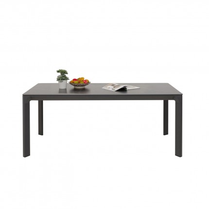 Table de jardin Bari 180x90cm noire Kare Design