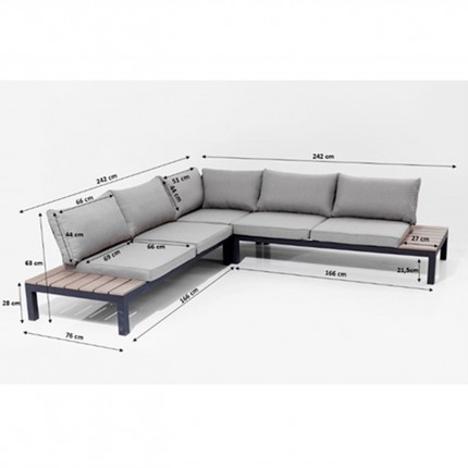 Salon de jardin Holiday beige Kare Design