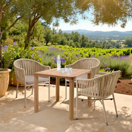 Table de jardin Bella 80x80cm Kare Design