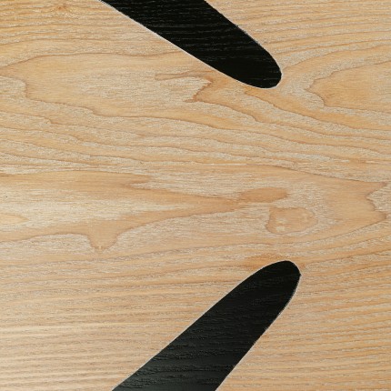 Table basse Petal 90x60cm noire Kare Design