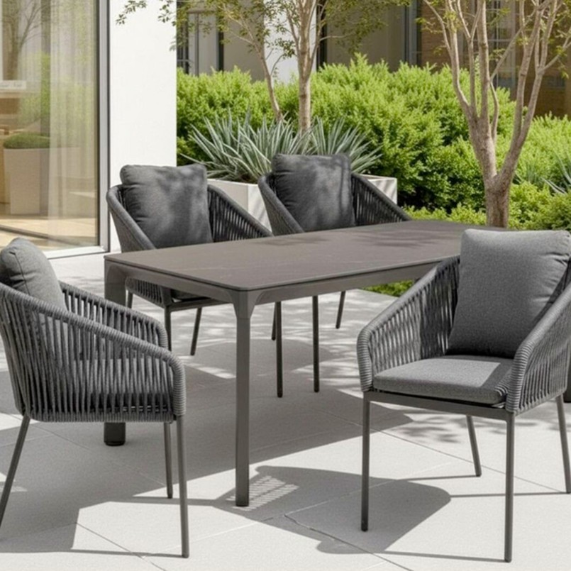 Outdoor Table Bari 180x90cm black Kare Design