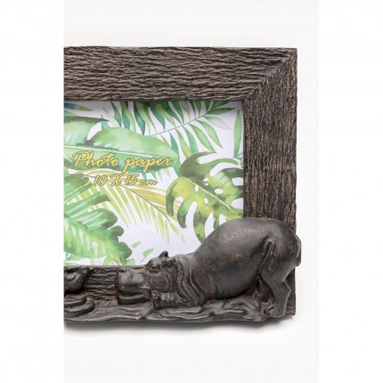 Cadre photo hippopotame 16x21cm Kare Design