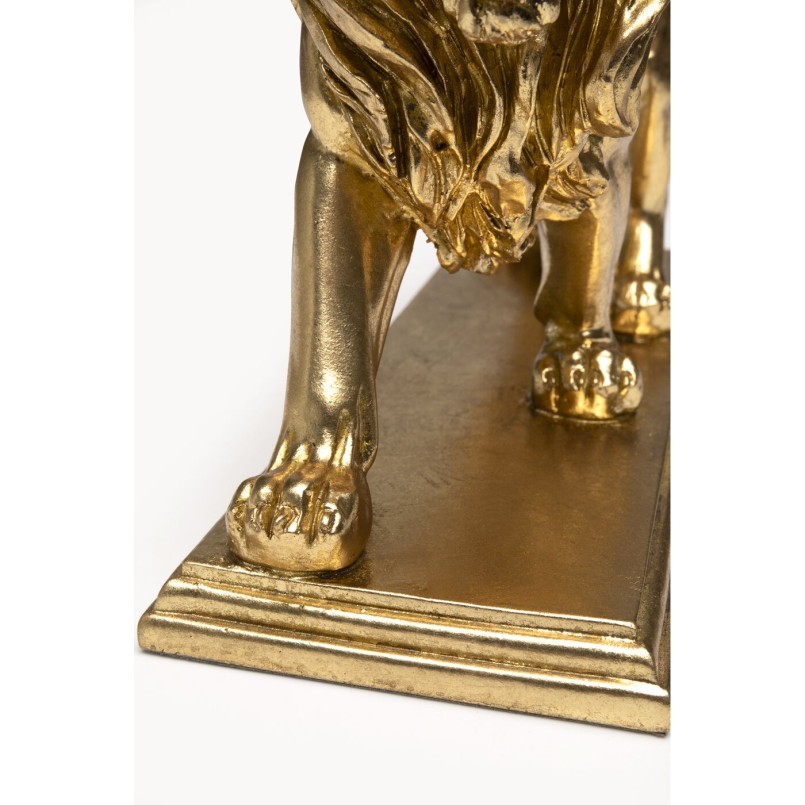 Figurine décorative Lion doré 31cm