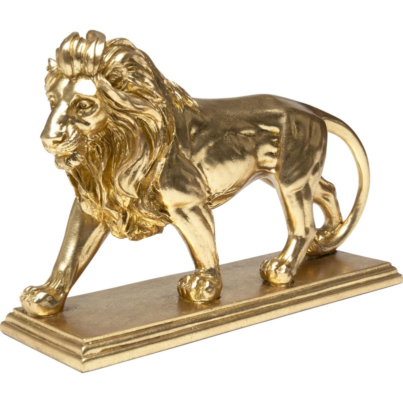 Figurine décorative Lion doré 31cm