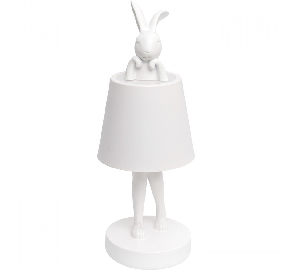 Lampe Animal lapin LED 29cm blanche Kare Design