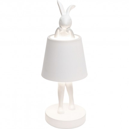 Lampe Animal lapin LED 29cm blanche Kare Design
