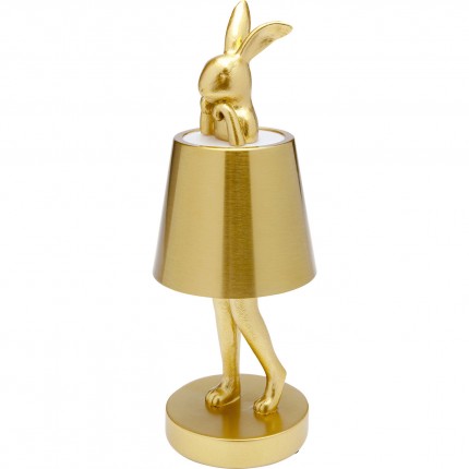 Table Lamp Animal rabbit LED 29cm gold Kare Design