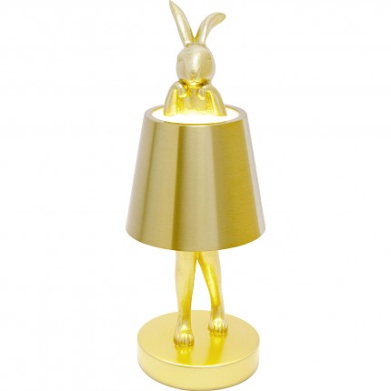 Table Lamp Animal rabbit LED 29cm gold Kare Design