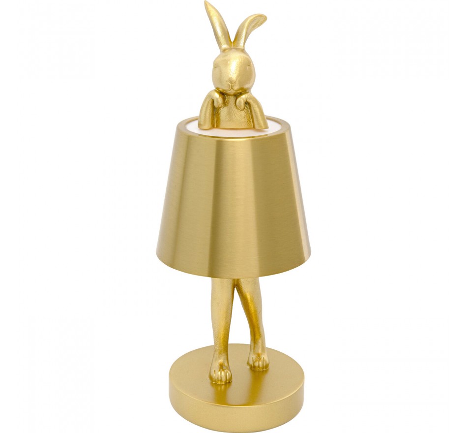 Table Lamp Animal rabbit LED 29cm gold Kare Design