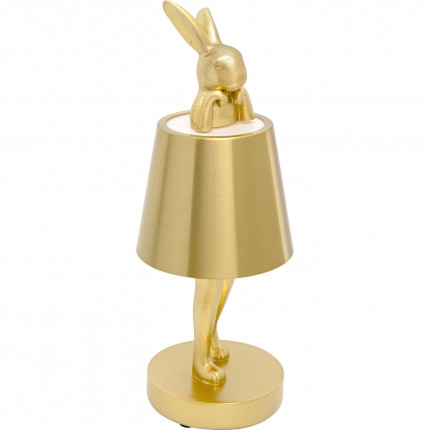 Table Lamp Animal rabbit LED 29cm gold Kare Design
