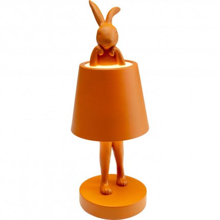 Table Lamp Animal rabbit LED 29cm orange Kare Design
