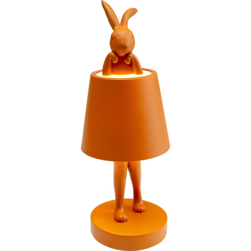 Lampe à poser Animal Rabbit LED orange 29cm