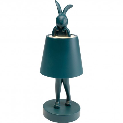 Lampe Animal lapin LED 29cm bleue Kare Design