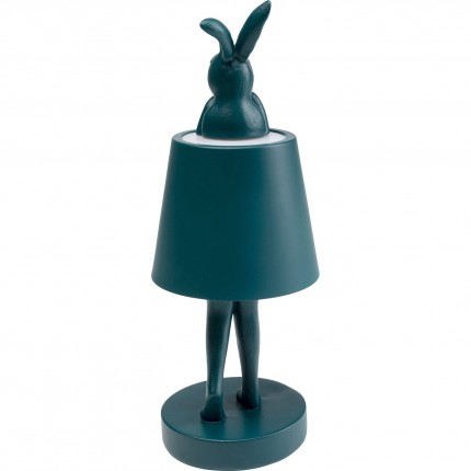 Lampe Animal lapin LED 29cm bleue Kare Design