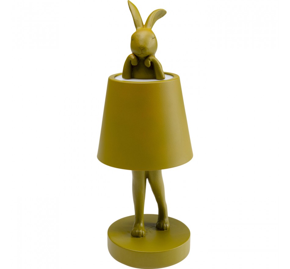 Lampe Animal lapin LED 29cm verte Kare Design