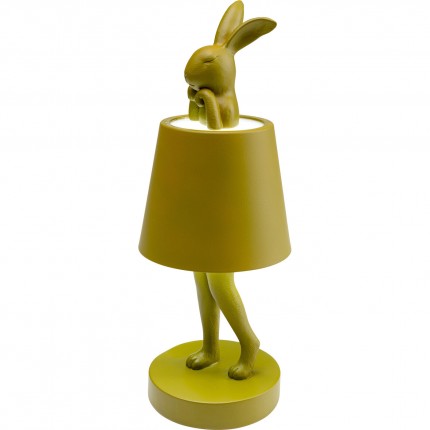 Table Lamp Animal rabbit LED 29cm green Kare Design